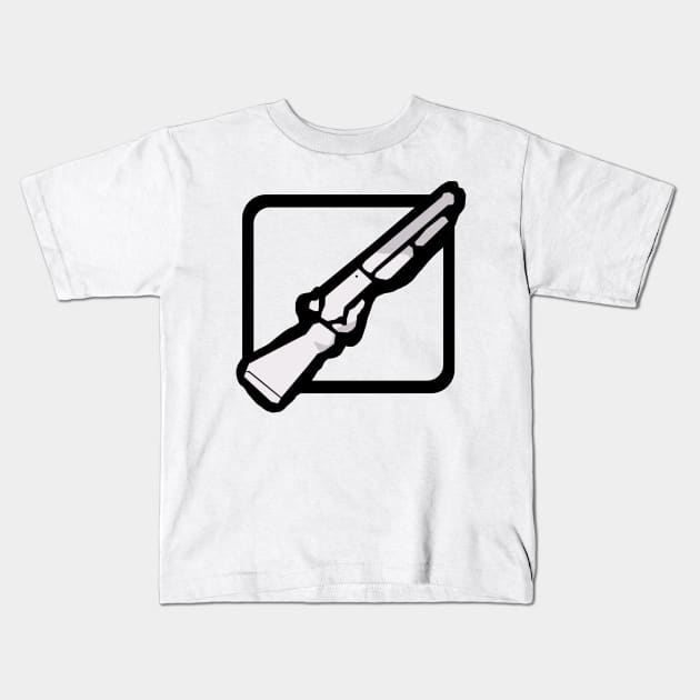 shotgun Kids T-Shirt by letsholo
